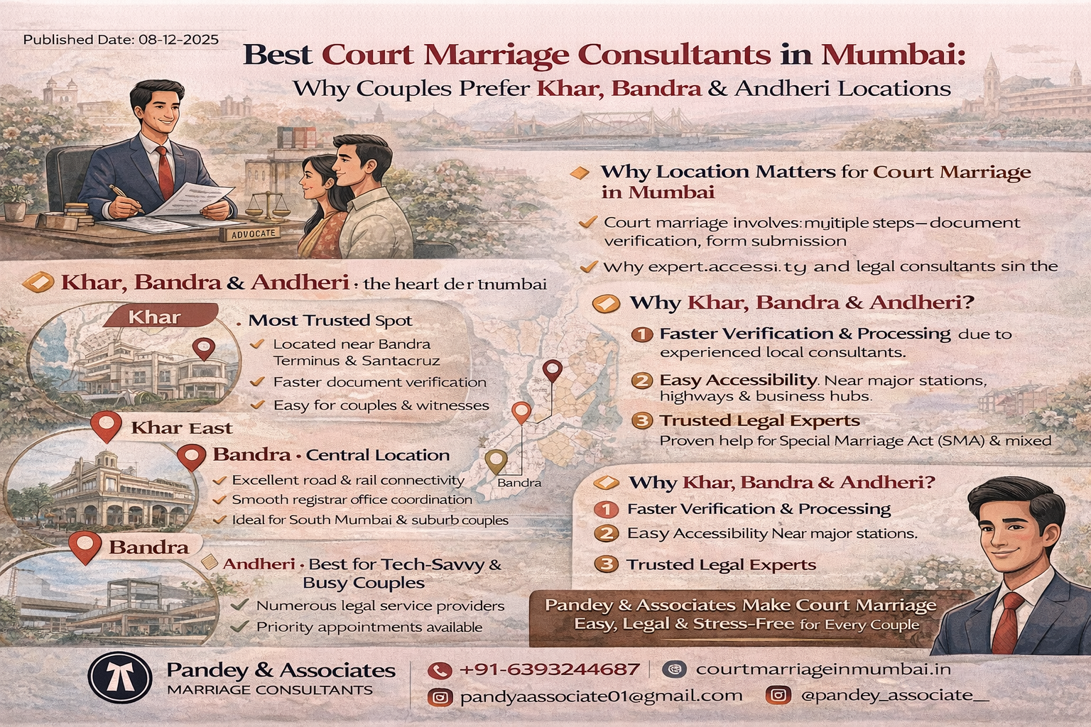 Best Court Marriage Consultants in Mumbai Why Couples Prefer Khar, Bandra & Andheri Locations
