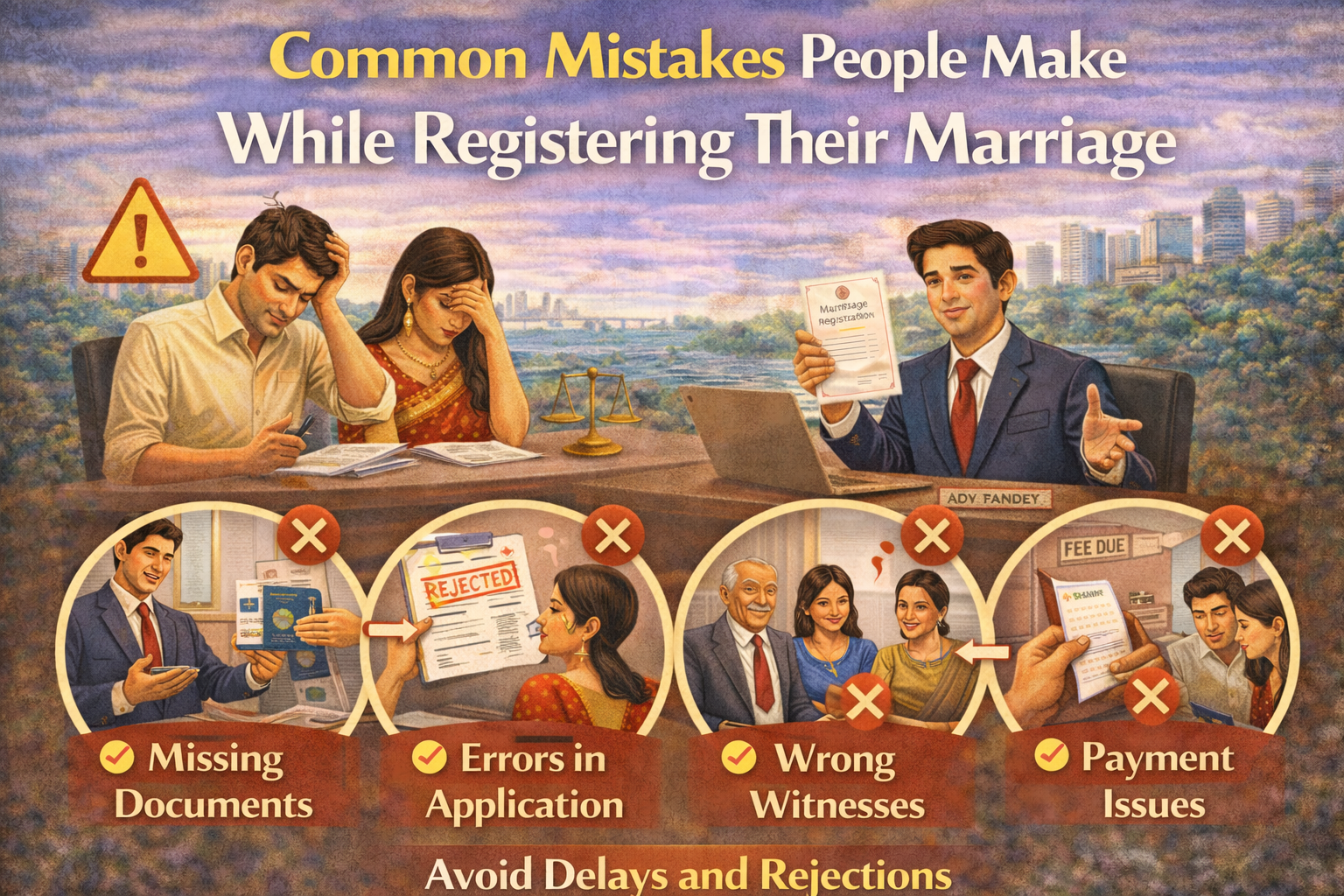 Common Mistakes People Make While Registering Their Marriage