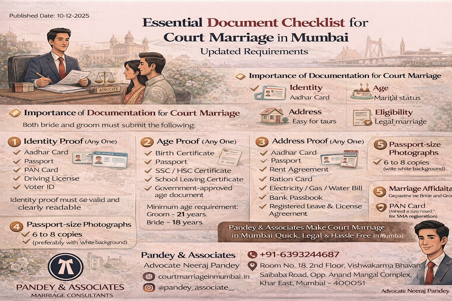 Essential Document Checklist for Court Marriage in Mumbai Updated Requirements