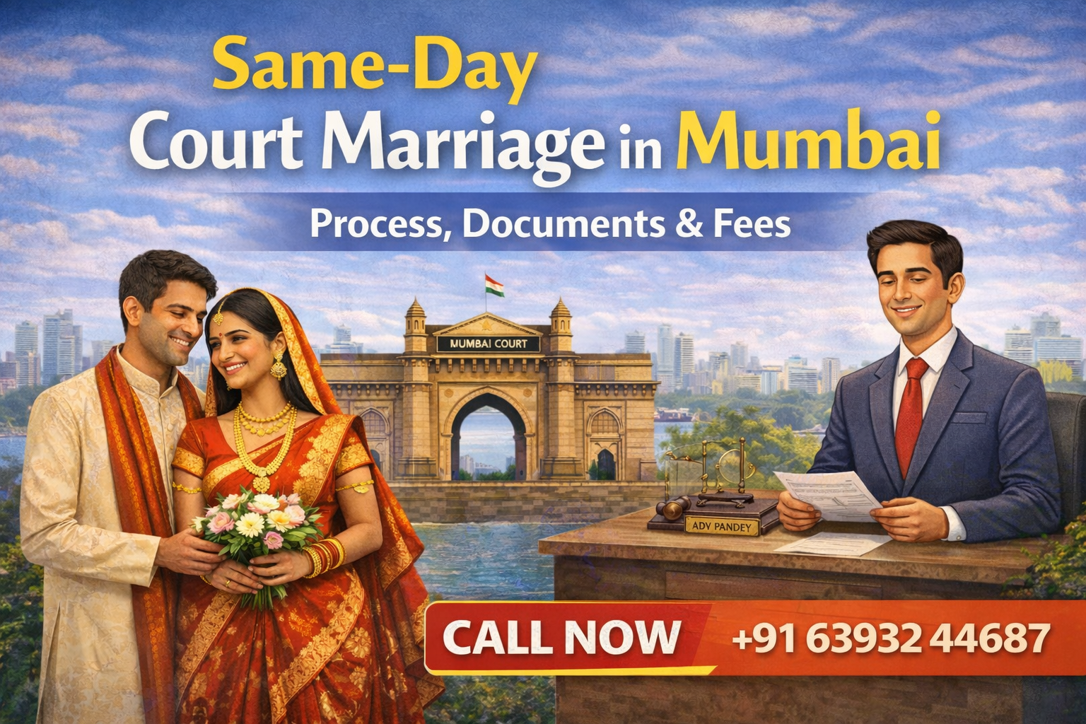 Same-Day Court Marriage in Mumbai: Process, Documents & Fees​