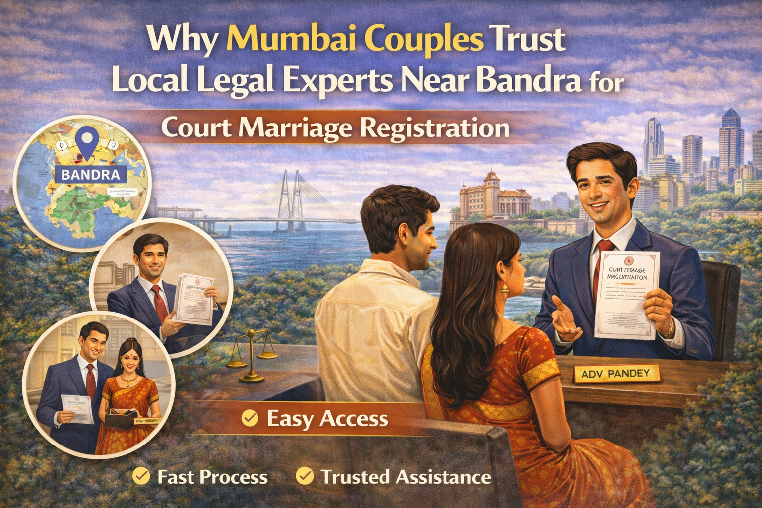 Why Mumbai Couples Trust Local Legal Experts Near Bandra for Court Marriage Registration​